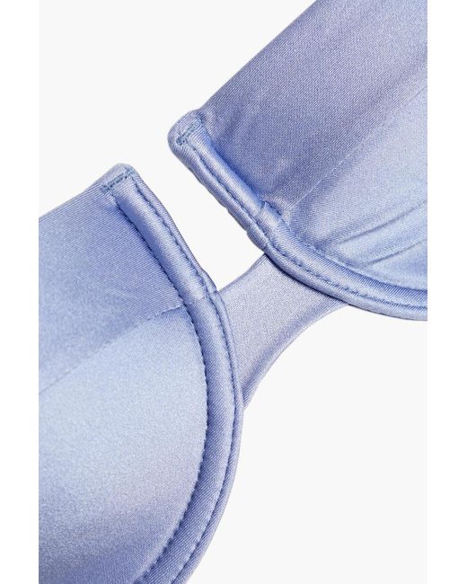 Zimmermann Blue Bandeau-bikini-oberteil mit bügel