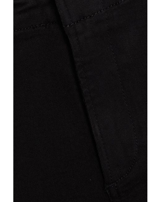 Rag & Bone Black Peyton Mid-rise Flared Jeans