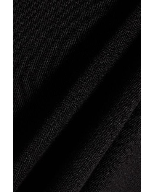 Vince Black Knitted Midi Dress