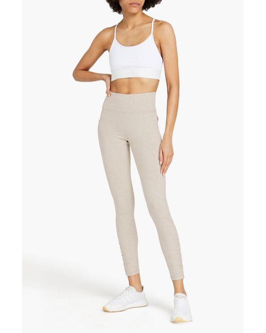 DKNY Cropped Ruched Stretch-cotton 