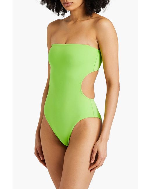 Bondi Born Green Lena badeanzug mit cut-outs