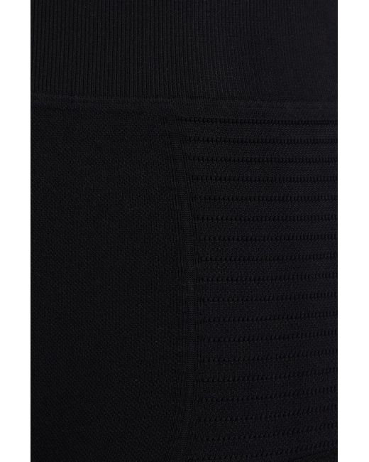 Rick Owens Black Stretch-knit Shorts