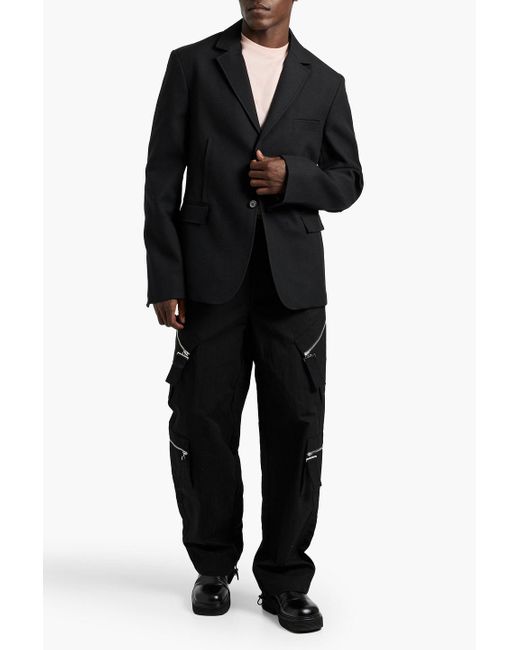 Jacquemus Black Disgreghi Wool-Twill Blazer for men