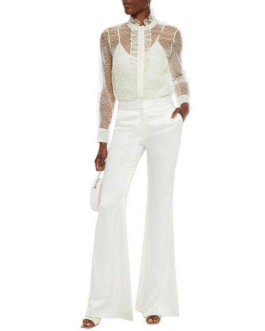 Tory Burch Ruffled Swiss-dot Organza 
