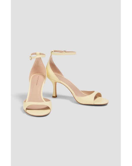 Stuart Weitzman Metallic Isla 75 Leather Sandals