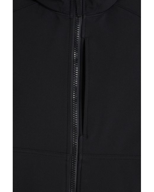 Stone Island Black Logo-Appliquéd Neoprene Jacket for men
