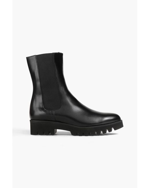 Theory Black Leather Chelsea Boots