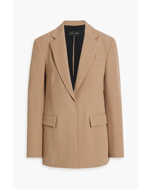 Proenza Schouler Natural Laurie blazer aus twill aus einer wollmischung