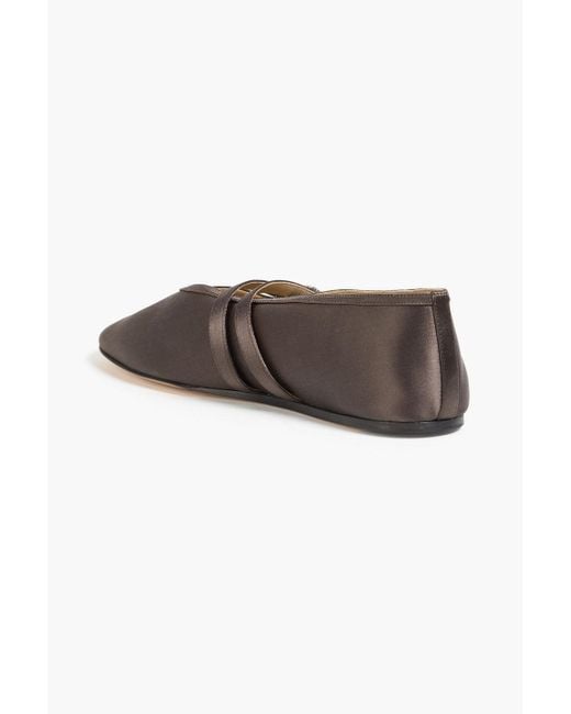 Le Monde Beryl Natural Claudia Satin Ballet Flats
