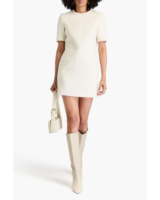 Claudie Pierlot White Tweed Mini Dress