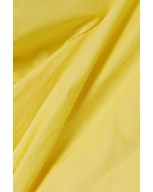 Nanushka Yellow Yusra Cotton-poplin Shirt