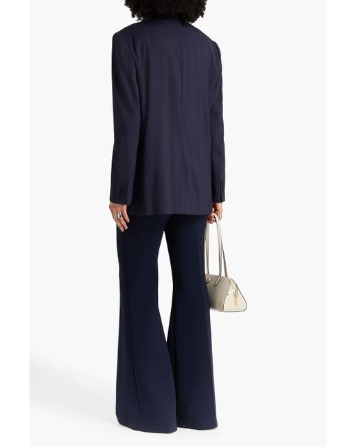 Another Tomorrow Blue Blazer aus twill