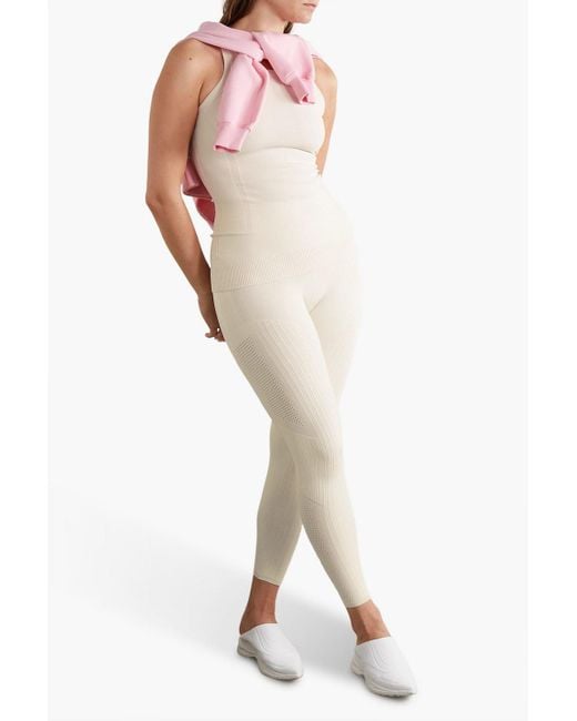 AZ FACTORY White Mybody leggings aus stretch-strick