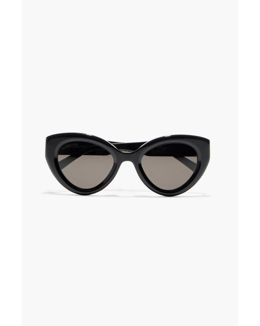 Balenciaga Black Cat-eye Acetate Sunglasses