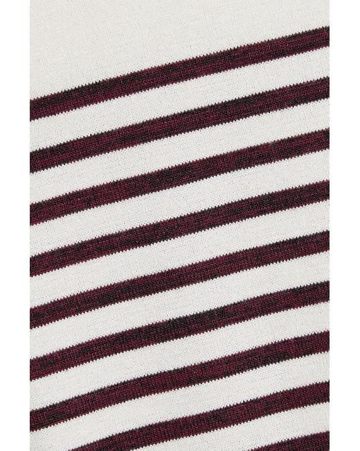 Rag & Bone White Striped Knitted Sweater