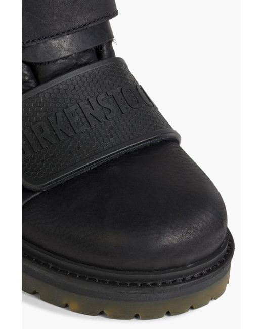 Rick Owens X Birkenstock Black Hancock Rotterhiker Leather Ankle Boots