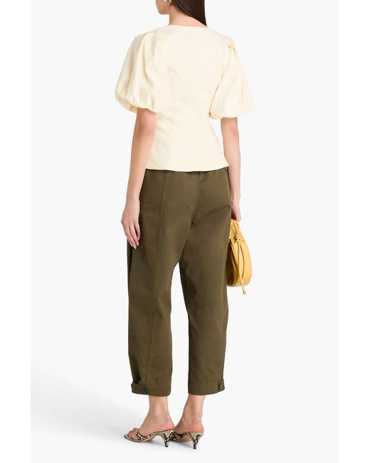 Jonathan Simkhai Natural Linen-Blend Top