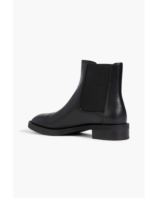 Stuart Weitzman Black Sondra Leather Chelsea Boots