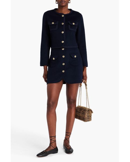 Sandro Blue Wool-Felt Jacket