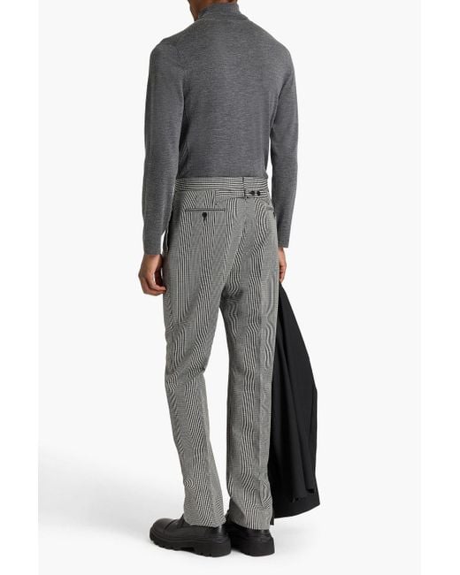 Thom Browne Hose aus woll-tweed mit glencheck-muster in Gray für Herren