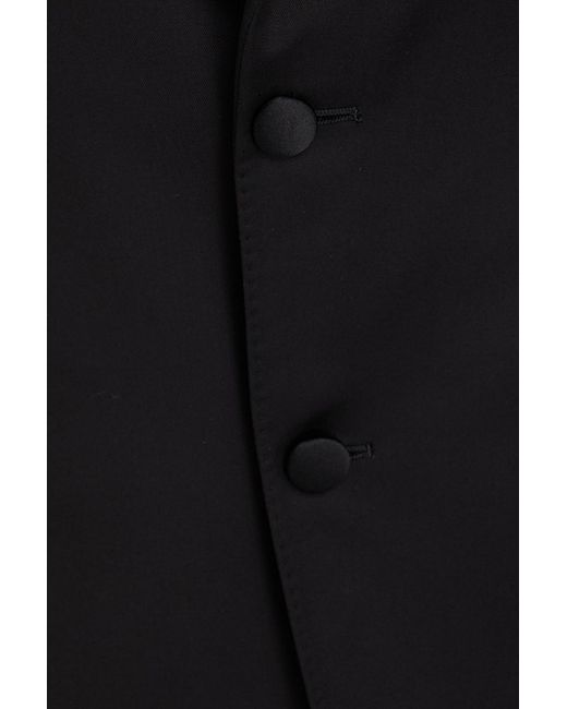 Canali Black Wool And Mohair-blend Twill Suit for men