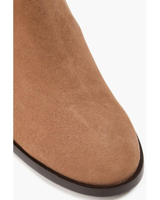 Stuart Weitzman Brown Esme Suede Ankle Boots