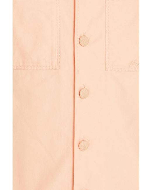 Maison Kitsuné Pink Cotton-poplin Overshirt for men