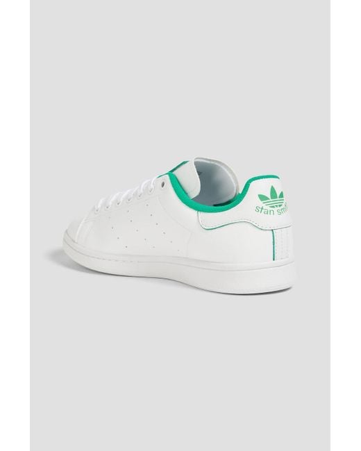 Adidas Originals White Stan Smith Leather Sneakers for men