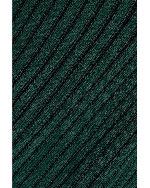 Nicholas Green Nita Off-the-shoulder Ribbed-knit Midi Dress