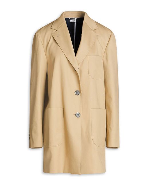 Thom Browne Natural Cotton-gabardine Coat