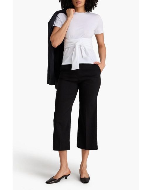Theory White Pima Cotton-Jersey T-Shirt