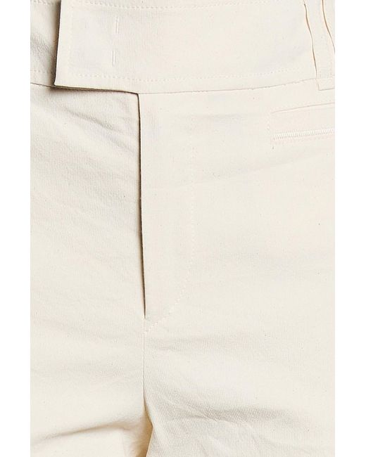 Isabel Marant Natural Lovida Cotton-Blend Slim-Leg Pants