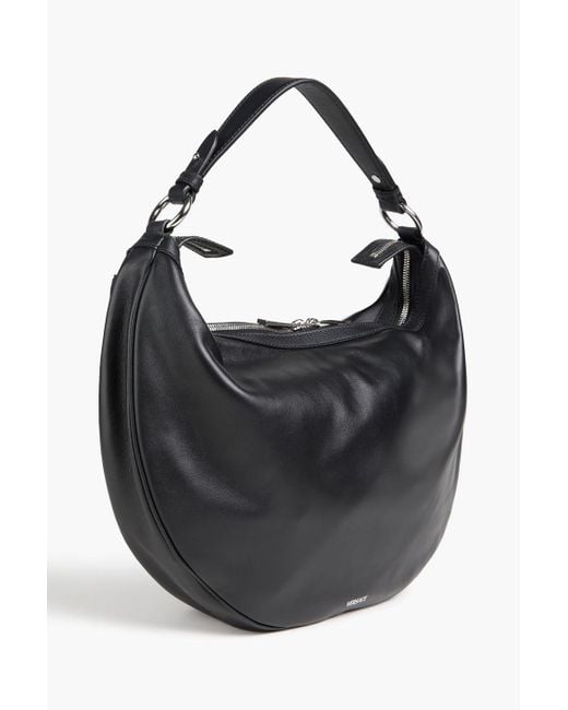 Versace Black Schultertasche "repeat" aus leder