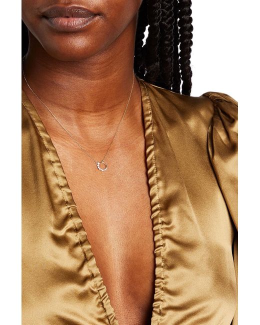 Adina Reyter Metallic 14-karat Diamond Necklace