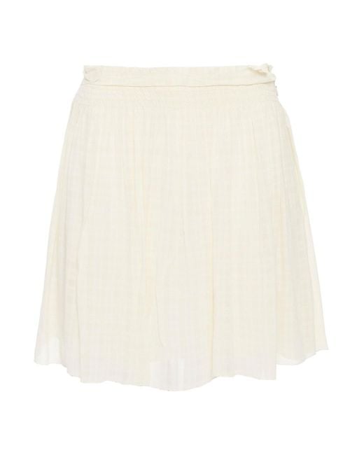 white gauze mini skirt