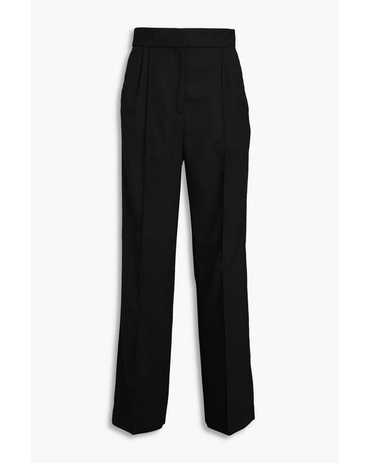 Maison Kitsuné Black Twill Straight-leg Pants