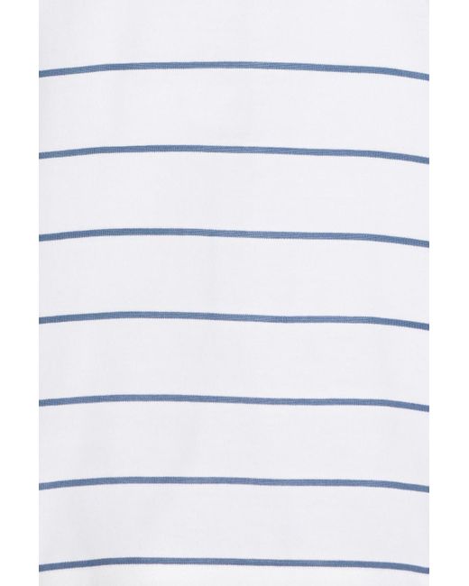 Dunhill Poloshirt aus baumwoll-jersey mit streifen in White für Herren