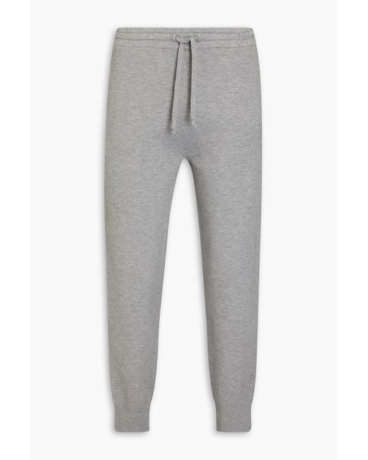 Sandro Gray Mélange Knitted Track Pants for men