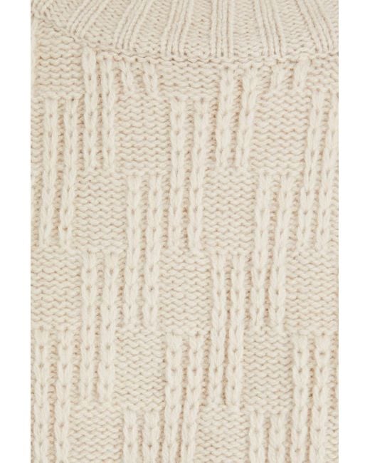 Holzweiler White Oversized Wool Sweater
