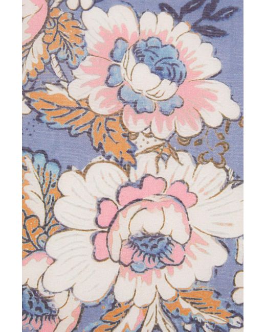 Zimmermann White Floral-print Cotton And Silk-blend Scarf