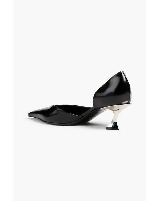 Mugler Black Leather Pumps
