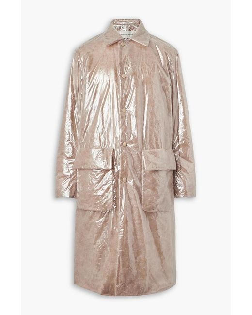 Dries Van Noten Natural Padded Coated Shell Coat for men