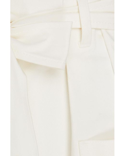 Red(v) White Shorts aus twill aus stretch-baumwolle mit gürtel
