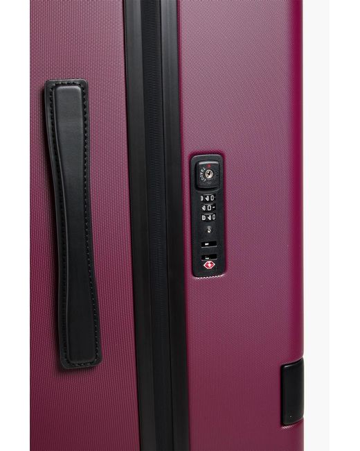 Montblanc Purple Leather-Trimmed Suitcase for men