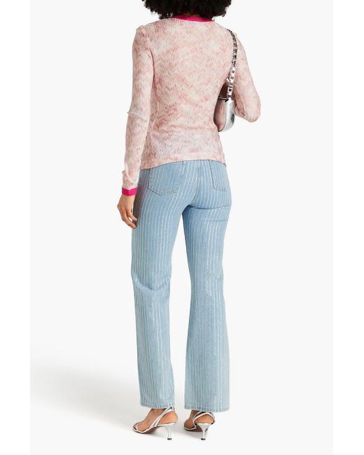 Missoni Pink Crochet-knit Cardigan