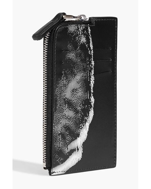 dunhill Printed Leather Cardholder in Black for Men | Lyst