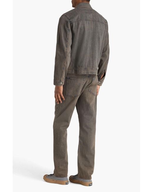 Rag & Bone Gray Faded Denim Jacket for men