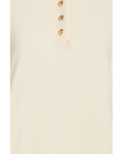 Blazé Milano Natural Highland Wool And Cashmere-blend Polo Sweater