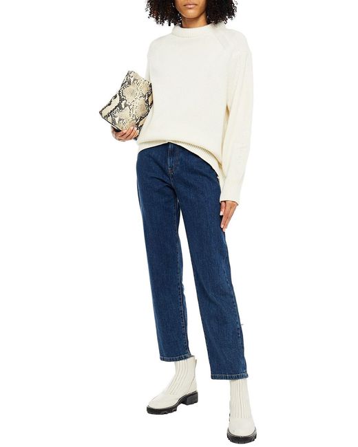 Loulou de Saison White Wool And Cashmere-blend Sweater