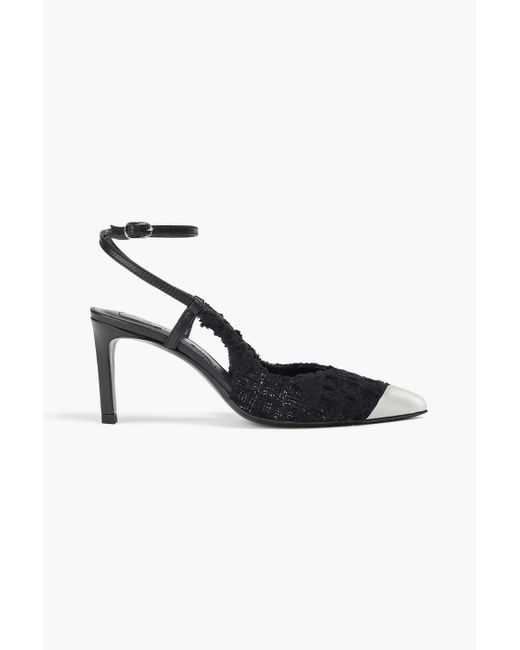 IRO Black Damaia Metallic Fil Coupé Pumps